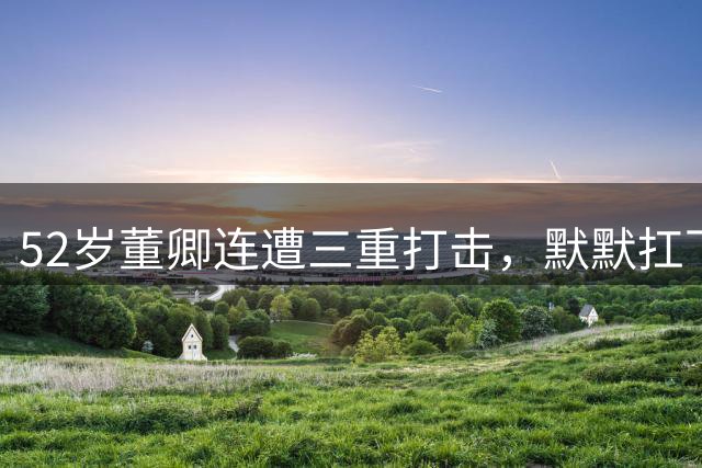 52岁董卿连遭三重打击，默默扛下家庭重担